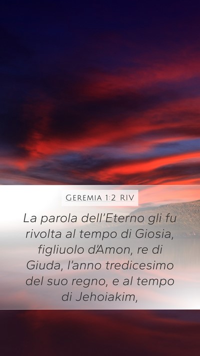 Geremia 1:2 RIV Bible Verse Image