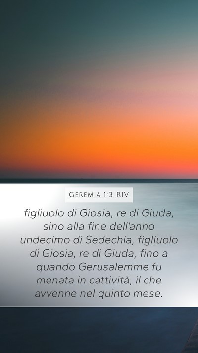 Geremia 1:3 RIV Bible Verse Image