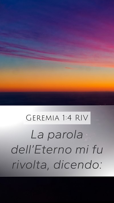Geremia 1:4 RIV Bible Verse Image