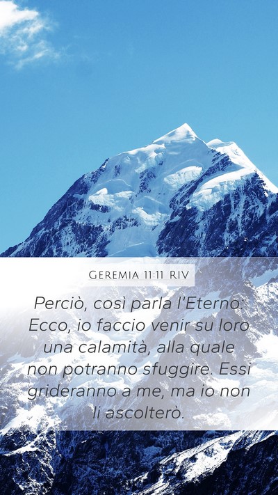 Geremia 11:11 RIV Bible Verse Image