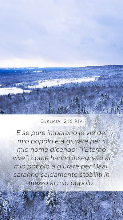 Geremia 12:16 RIV Bible Verse Image