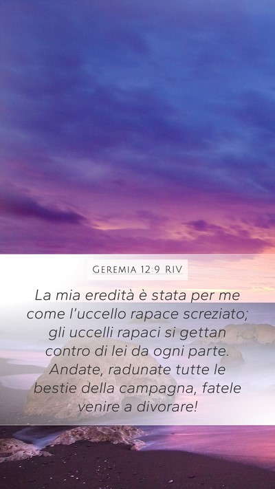 Geremia 12:9 RIV Bible Verse Image