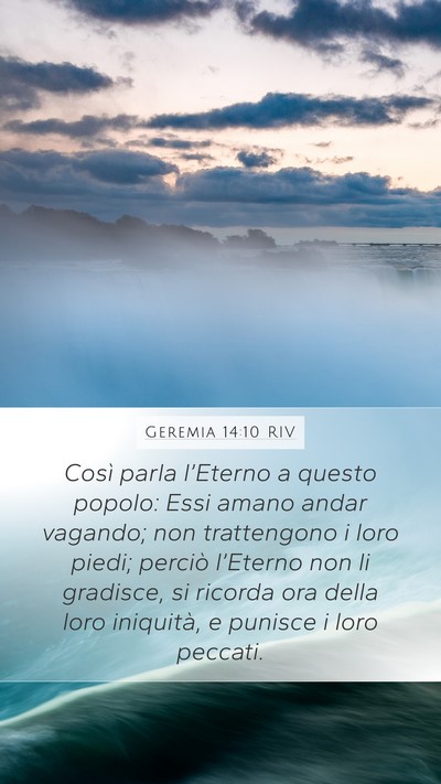 Geremia 14:10 RIV Bible Verse Image