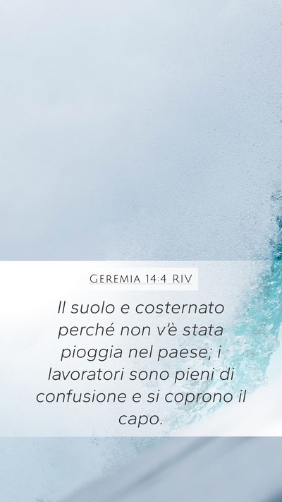 Geremia 14:4 RIV Bible Verse Image