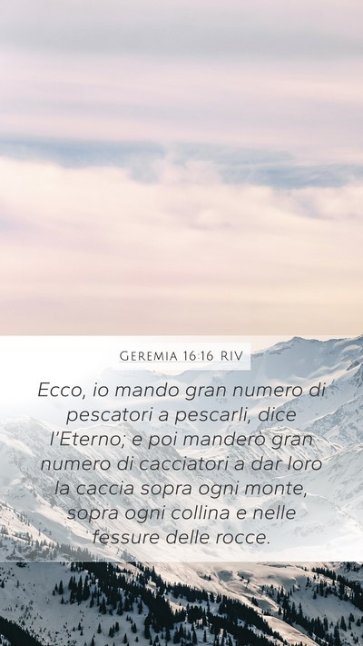 Geremia 16:16 RIV Bible Verse Image
