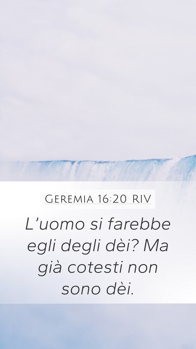 Geremia 16:20 RIV Bible Verse Image