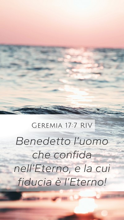 Geremia 17:7 RIV Bible Verse Image