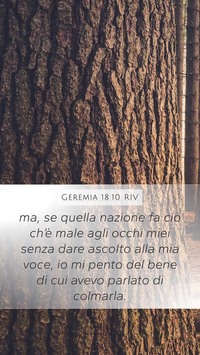 Geremia 18:10 RIV Bible Verse Image