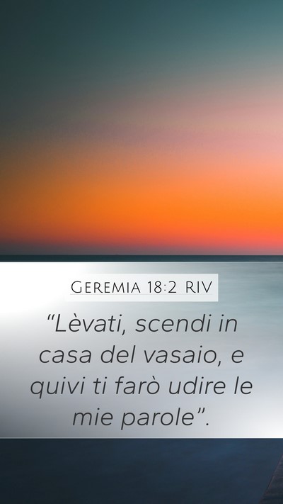 Geremia 18:2 RIV Bible Verse Image