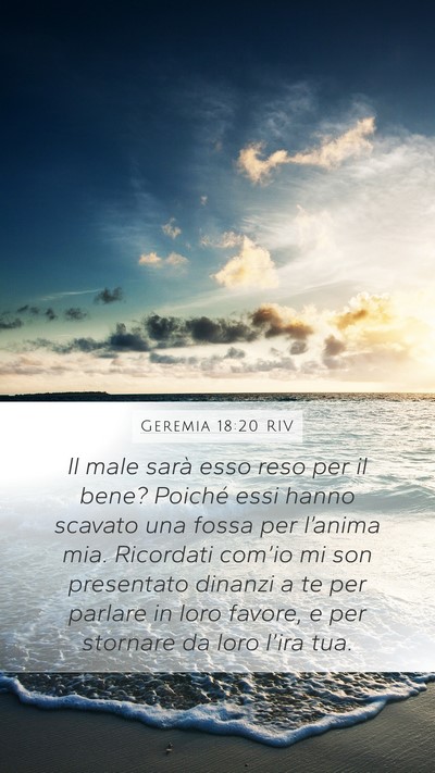 Geremia 18:20 RIV Bible Verse Image