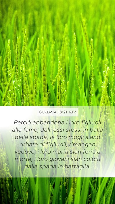 Geremia 18:21 RIV Bible Verse Image