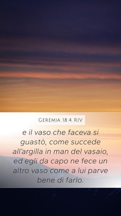 Geremia 18:4 RIV Bible Verse Image