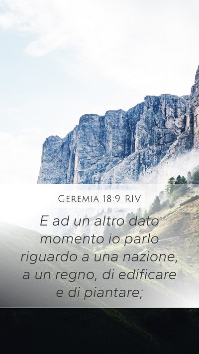 Geremia 18:9 RIV Bible Verse Image