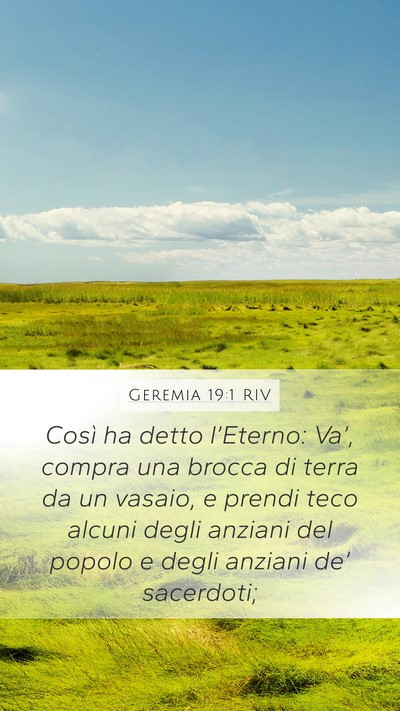 Geremia 19:1 RIV Bible Verse Image
