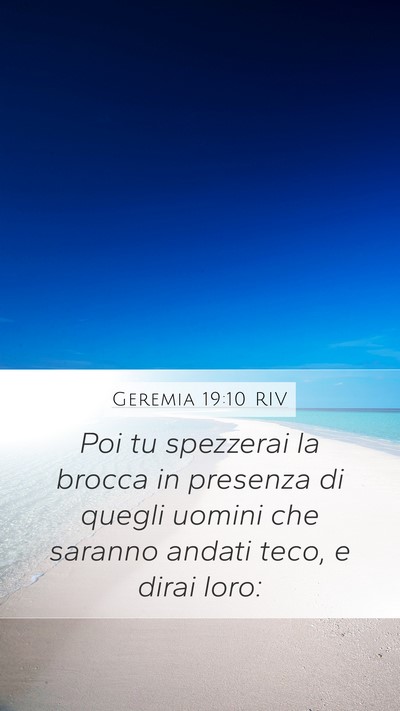 Geremia 19:10 RIV Bible Verse Image