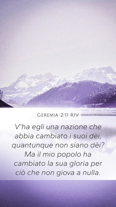 Geremia 2:11 RIV Bible Verse Image