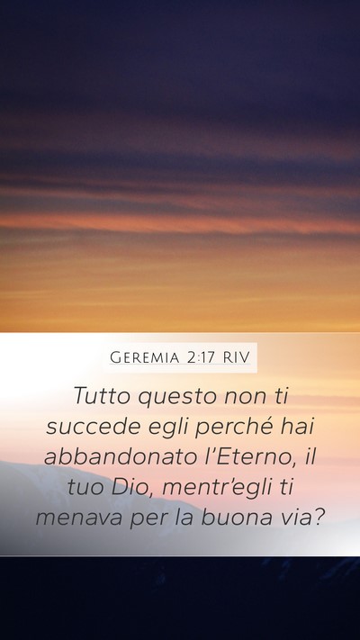 Geremia 2:17 RIV Bible Verse Image
