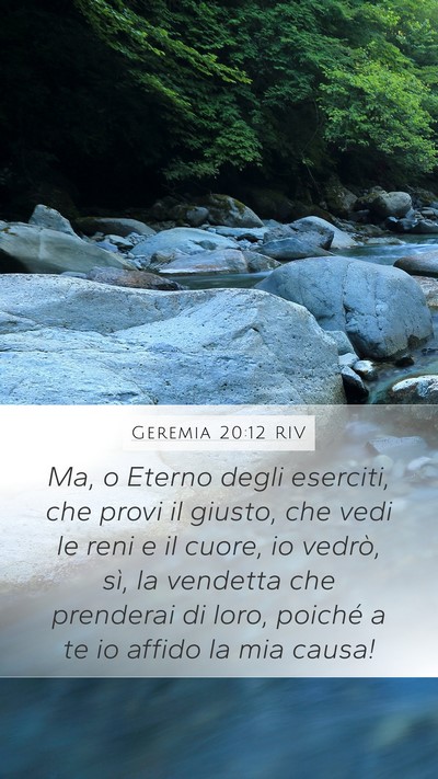 Geremia 20:12 RIV Bible Verse Image