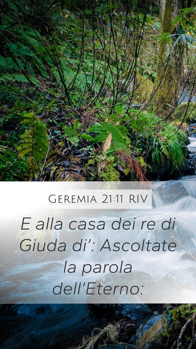 Geremia 21:11 RIV Bible Verse Image