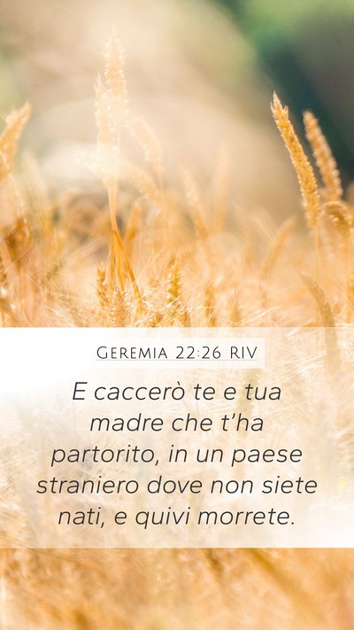 Geremia 22:26 RIV Bible Verse Image