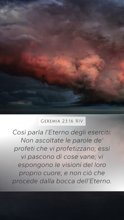 Geremia 23:16 RIV Bible Verse Image