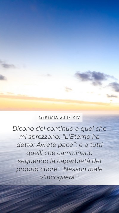 Geremia 23:17 RIV Bible Verse Image