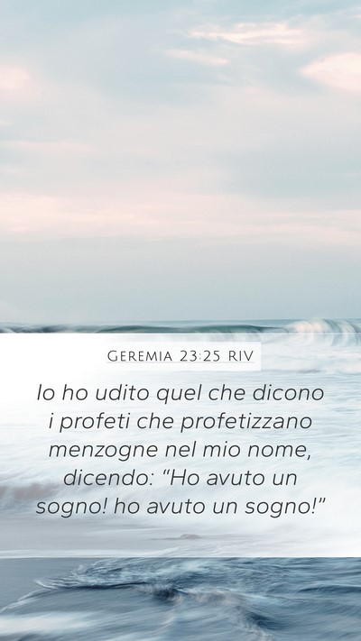 Geremia 23:25 RIV Bible Verse Image