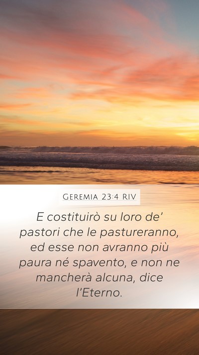 Geremia 23:4 RIV Bible Verse Image