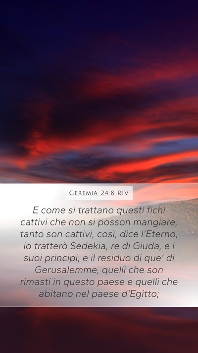 Geremia 24:8 RIV Bible Verse Image