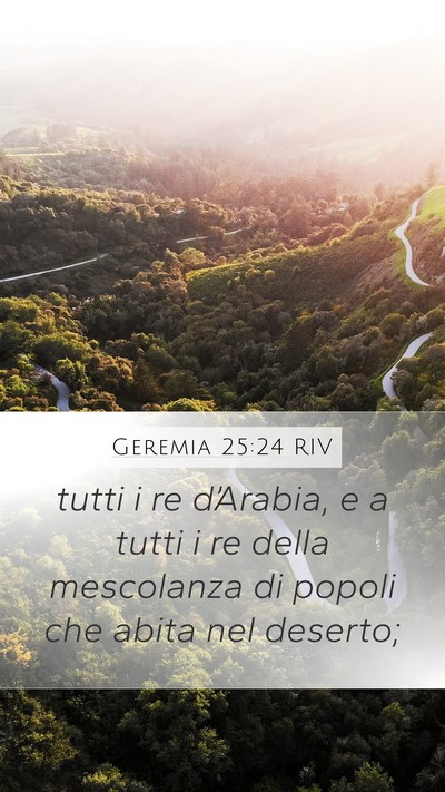 Geremia 25:24 RIV Bible Verse Image