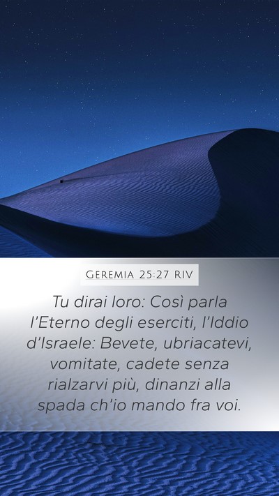 Geremia 25:27 RIV Bible Verse Image