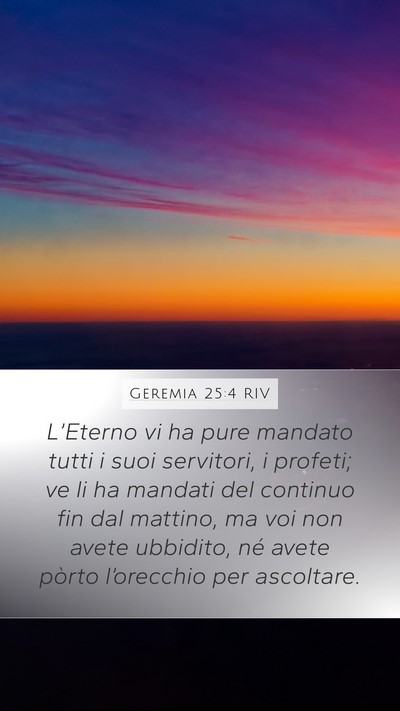 Geremia 25:4 RIV Bible Verse Image