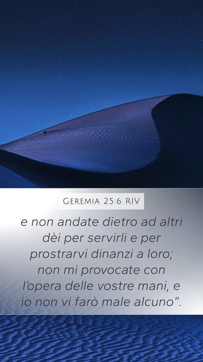 Geremia 25:6 RIV Bible Verse Image