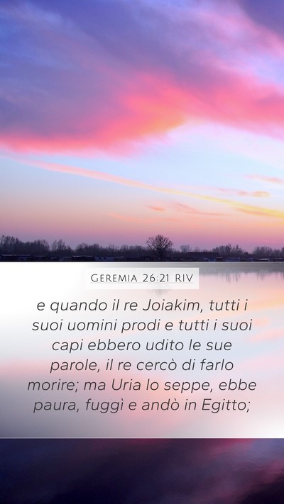 Geremia 26:21 RIV Bible Verse Image