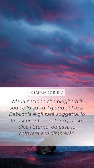 Geremia 27:11 RIV Bible Verse Image