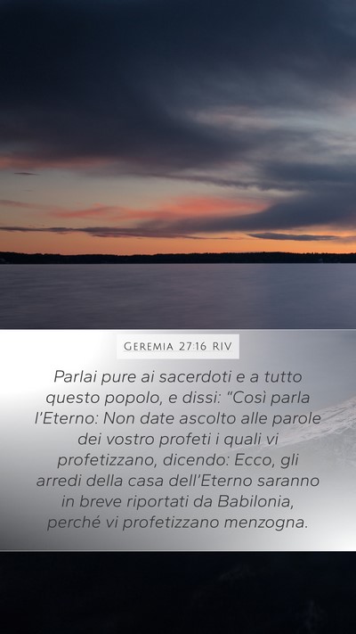 Geremia 27:16 RIV Bible Verse Image