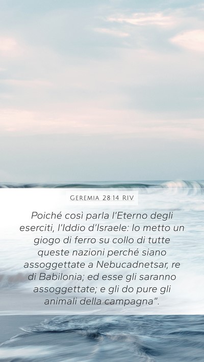 Geremia 28:14 RIV Bible Verse Image