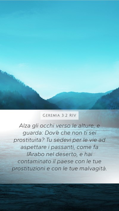 Geremia 3:2 RIV Bible Verse Image