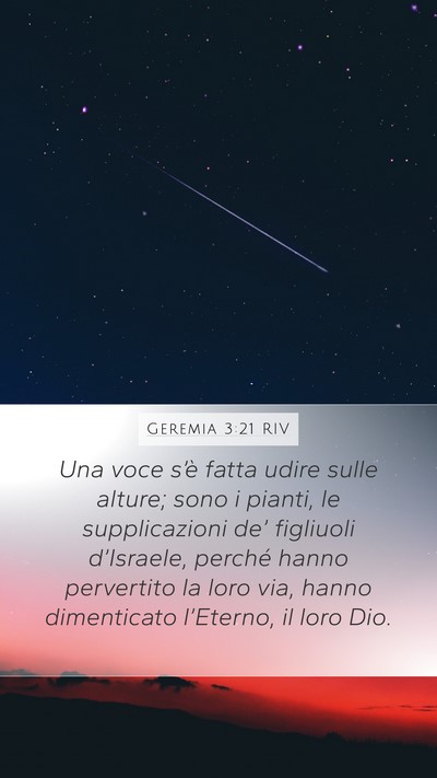 Geremia 3:21 RIV Bible Verse Image