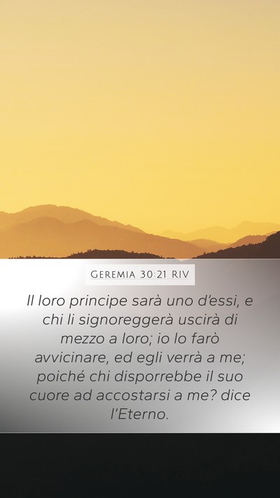 Geremia 30:21 RIV Bible Verse Image