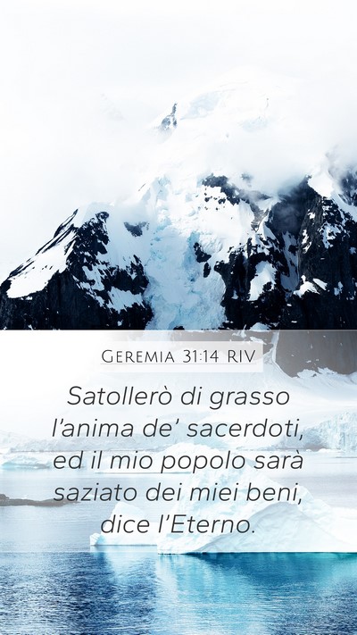 Geremia 31:14 RIV Bible Verse Image