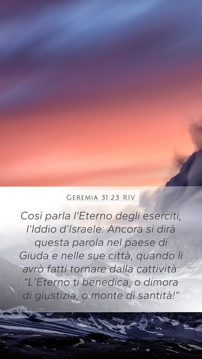 Geremia 31:23 RIV Bible Verse Image