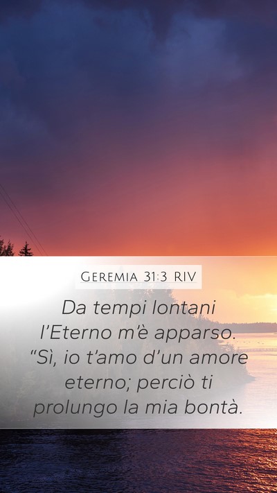 Geremia 31:3 RIV Bible Verse Image