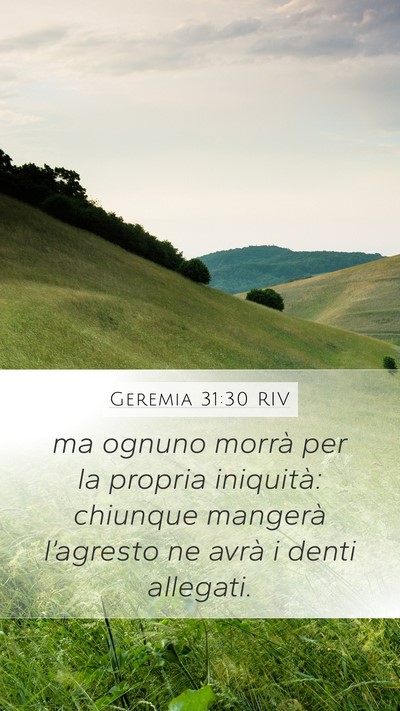 Geremia 31:30 RIV Bible Verse Image