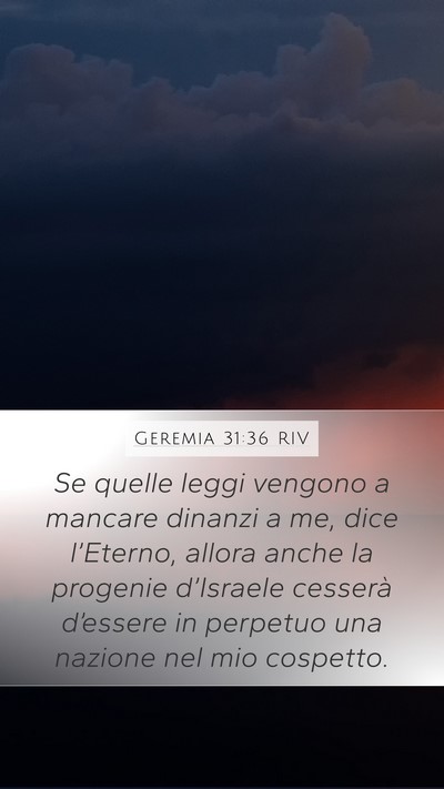 Geremia 31:36 RIV Bible Verse Image