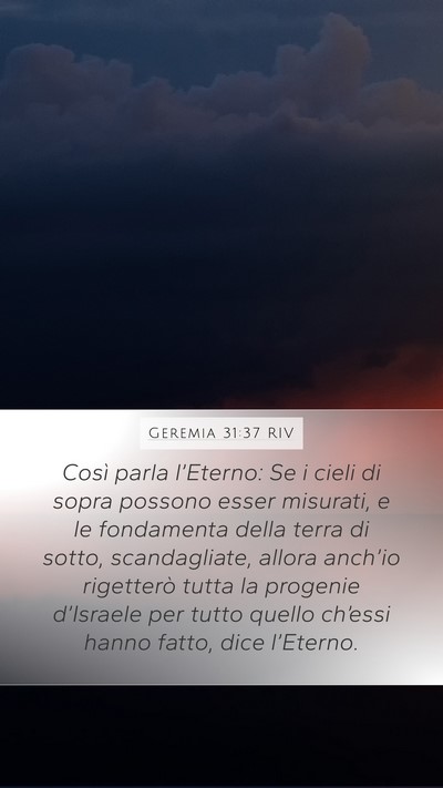 Geremia 31:37 RIV Bible Verse Image