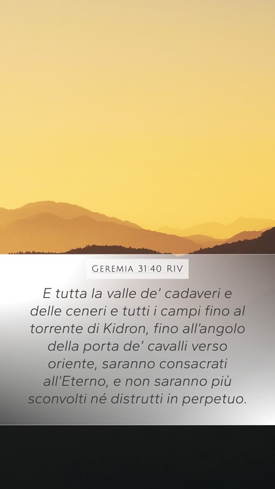Geremia 31:40 RIV Bible Verse Image