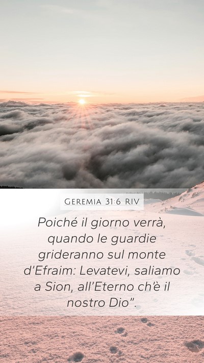 Geremia 31:6 RIV Bible Verse Image