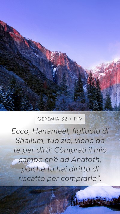 Geremia 32:7 RIV Bible Verse Image