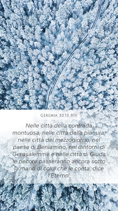 Geremia 33:13 RIV Bible Verse Image